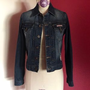 Hudson (slightly distressed) Blue Denim Jacket